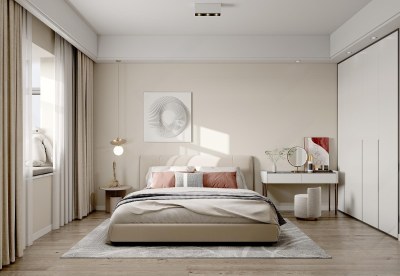 现代卧室3D模型下载